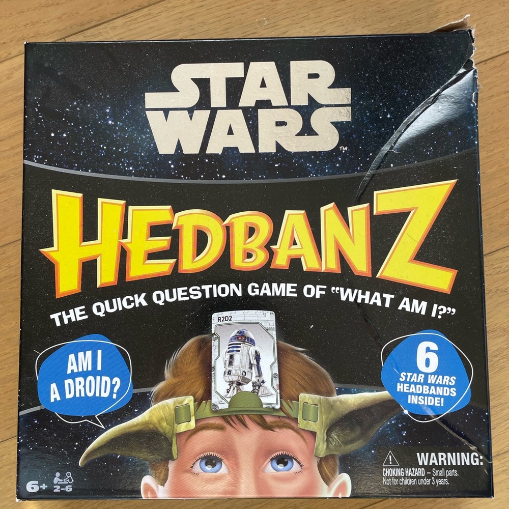 Star Wars Hedbanz Game Box - Black & Yellow
